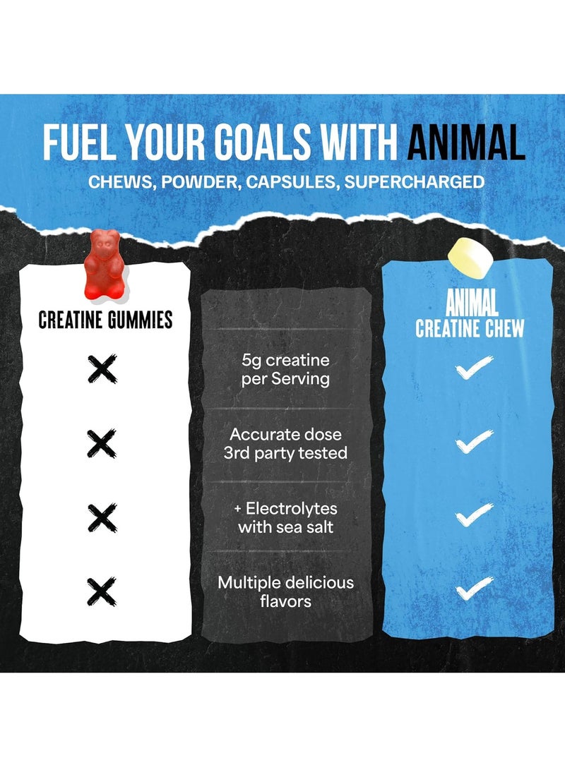 ANIMAL Creatine Performance Chews Fruit Punch 120 chewables - Image 4