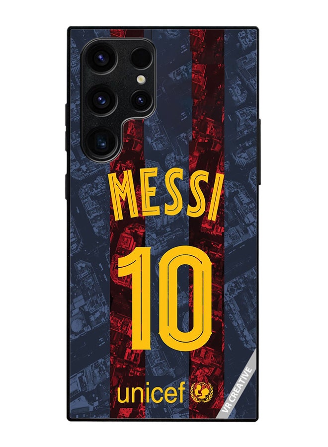 Protective Case Cover For Samsung Galaxy S25 Ultra Messi Design Multicolour