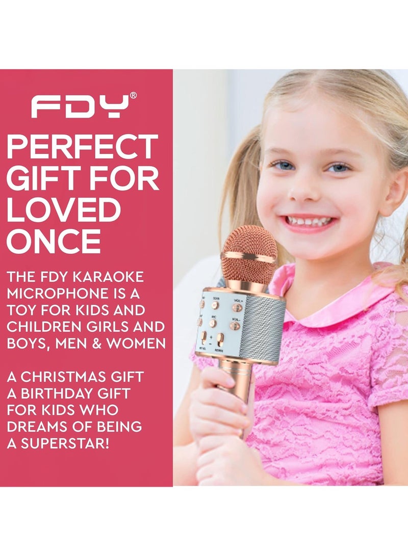 Advanced Multifunctional Wireless Bluetooth Portable Karaoke Singing Microphone Speaker - Image 4