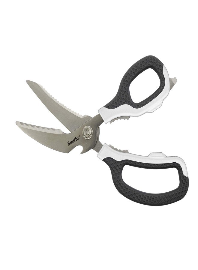 Smith's Smith’s 51247 Edge Sport Bait and Game Shears - 8-Inch - White - Fish Scaler - Stainless Steel - Bone Notch + Fin Clipper - Bottle Opener - Dishwasher Safe - Multi-Purpose Scissors - Image 1