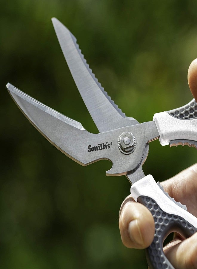 Smith's Smith’s 51247 Edge Sport Bait and Game Shears - 8-Inch - White - Fish Scaler - Stainless Steel - Bone Notch + Fin Clipper - Bottle Opener - Dishwasher Safe - Multi-Purpose Scissors - Image 4