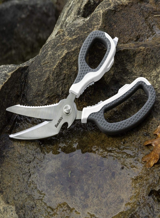 Smith's Smith’s 51247 Edge Sport Bait and Game Shears - 8-Inch - White - Fish Scaler - Stainless Steel - Bone Notch + Fin Clipper - Bottle Opener - Dishwasher Safe - Multi-Purpose Scissors - Image 2