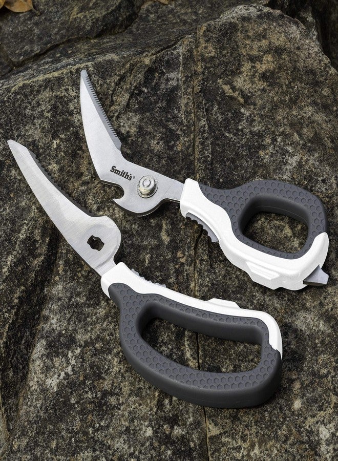 Smith's Smith’s 51247 Edge Sport Bait and Game Shears - 8-Inch - White - Fish Scaler - Stainless Steel - Bone Notch + Fin Clipper - Bottle Opener - Dishwasher Safe - Multi-Purpose Scissors - Image 5