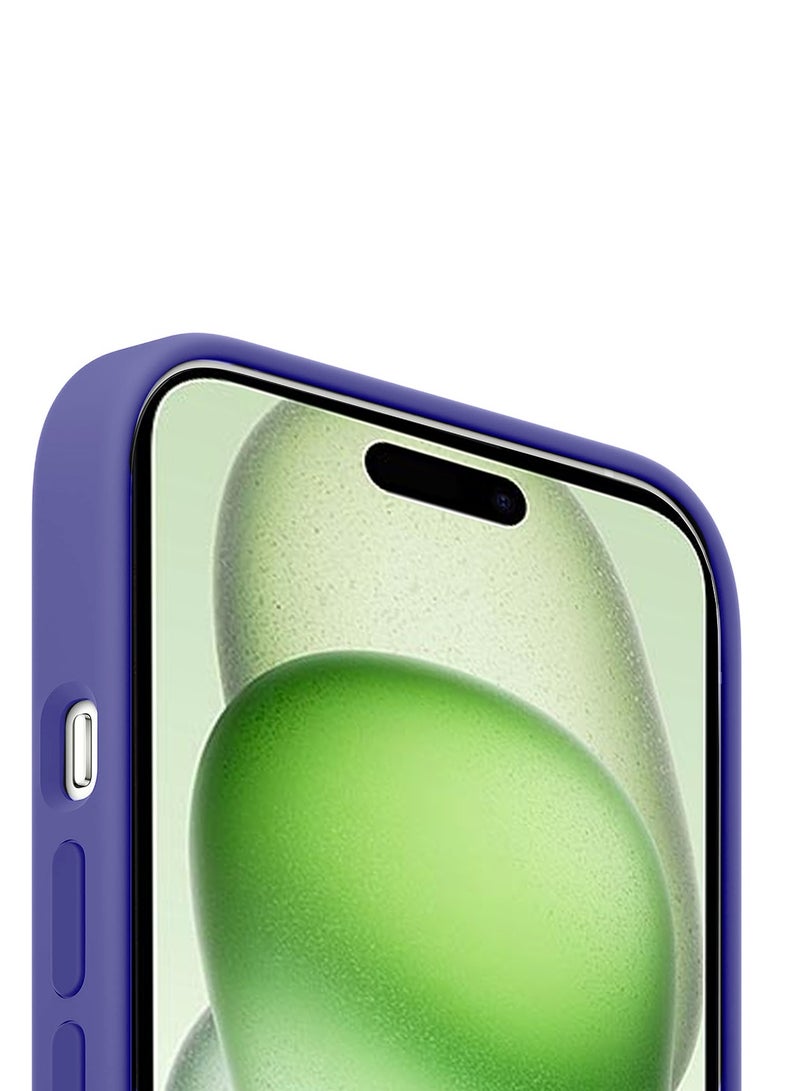 Wtech Soft Liquid Silicone Case Cover For Apple iPhone 15 2023 Lavender - Image 5