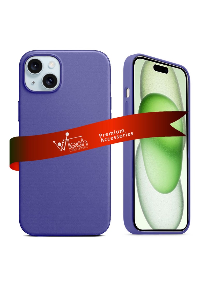 Wtech Soft Liquid Silicone Case Cover For Apple iPhone 15 2023 Lavender - Image 1