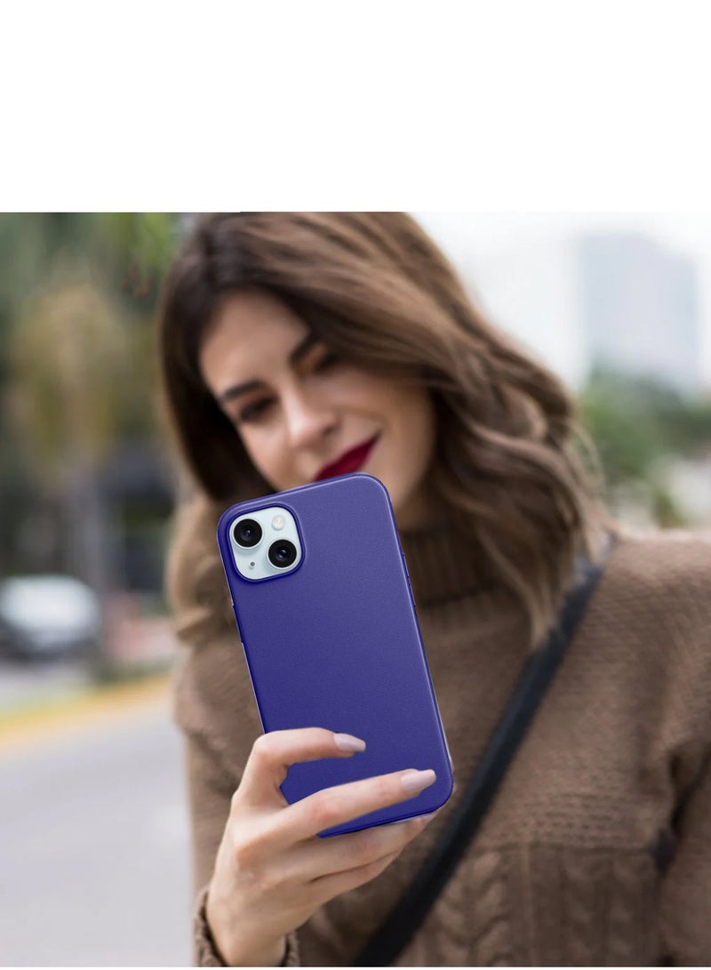 Wtech Soft Liquid Silicone Case Cover For Apple iPhone 15 2023 Lavender - Image 4