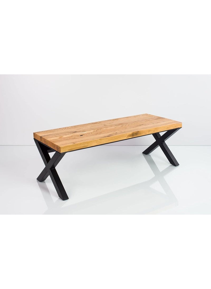 INDIAN DECOR INDIAN DECOR RW38429 Entryway Shoe Rack with Wooden Seat Storage Bench Wooden Top Bed Bench Shoe bench Black  - Image 3