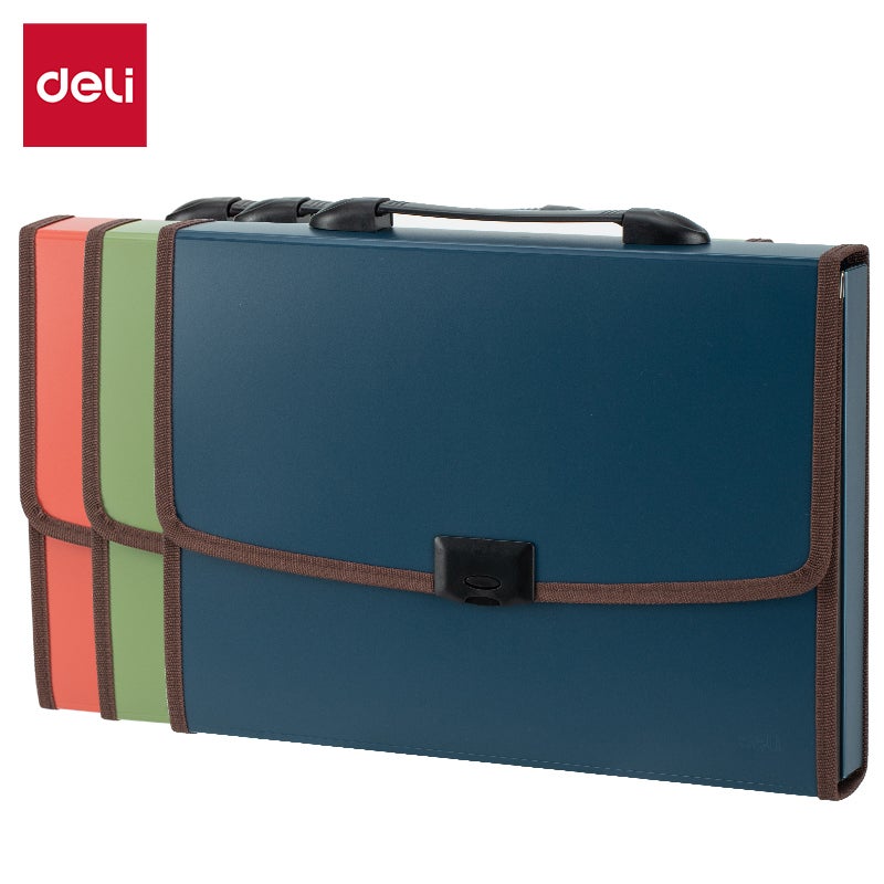 Deli E5577 Expanding File, A4-7P, Assorted - Image 1