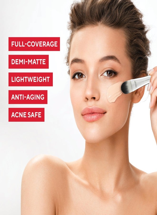 Mirabella Invincible For All HD Liquid Foundation - Anti-Aging Full Coverage Liquid Face Makeup - Moisturizing, Hydrating & Lightweight Foundation for All Skin Types (Light L100) - Image 3