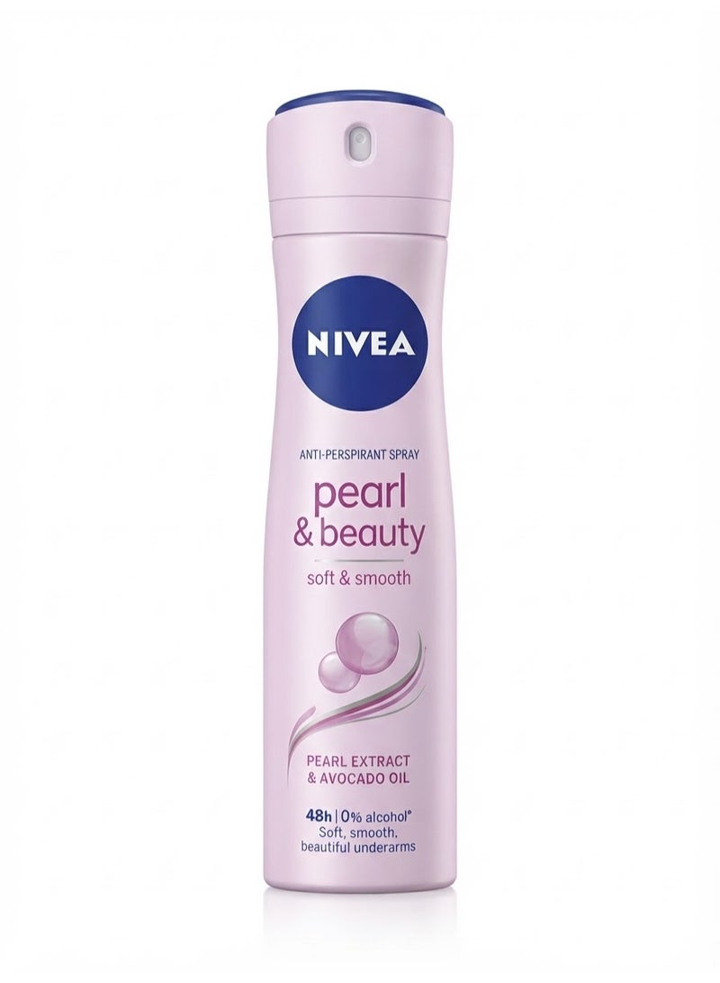 Nivea Antiperspirant Spray Pearl & Beauty Soft & Smooth 150 Ml (Packaging may vary) - Image 1