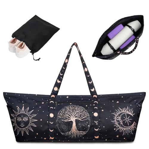 BagYG Yoga Mat Bag Large Yoga Mat Carrier with Shoes Compartment and Wet Pocket Pilates Bag with Zipper Pockets and Yoga Mat Holder Strap Fits Most Size Mats Yoga Bags and Carriers Fits All Your Stuff - Image 1