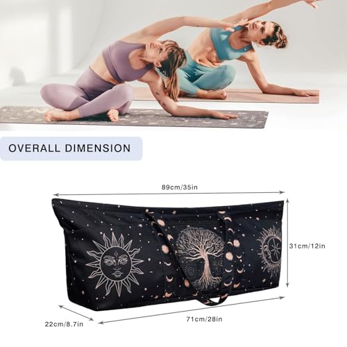 BagYG Yoga Mat Bag Large Yoga Mat Carrier with Shoes Compartment and Wet Pocket Pilates Bag with Zipper Pockets and Yoga Mat Holder Strap Fits Most Size Mats Yoga Bags and Carriers Fits All Your Stuff - Image 2