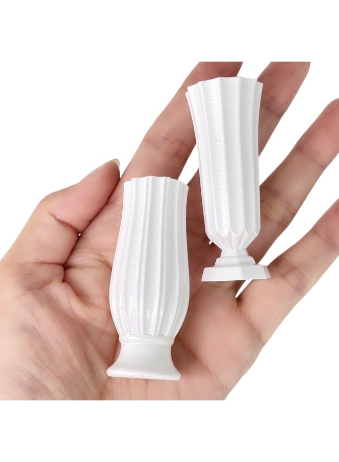 زينة مزهرية منزل دمى صغيرة مطبوعة بتقنية الراتنج 3D لمحاكاة الأزهار، props تصوير منزل اللعب، ألعاب منزلية - اللون: الطراز الثاني - Image 4