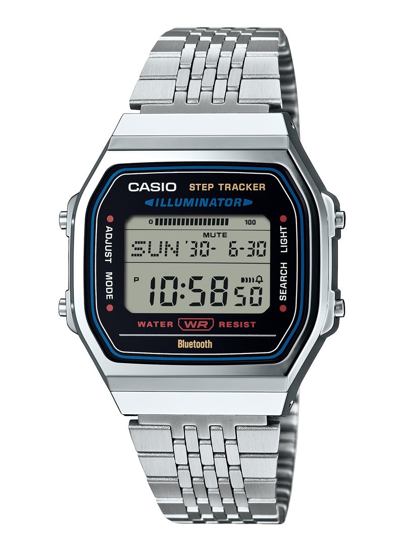CASIO Vintage Bluetooth Step Tracker Stainless Steel Watch ABL-100WE-1A - Image 1