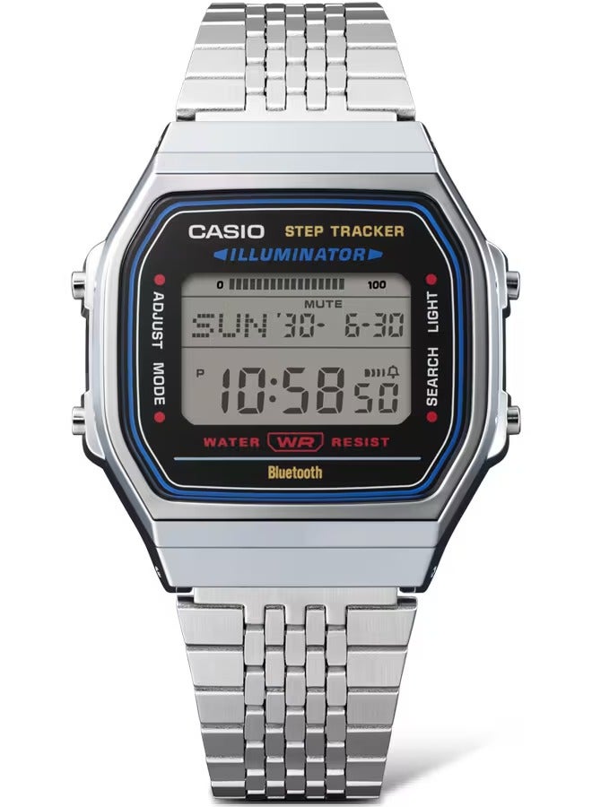 CASIO Vintage Bluetooth Step Tracker Stainless Steel Watch ABL-100WE-1A - Image 2