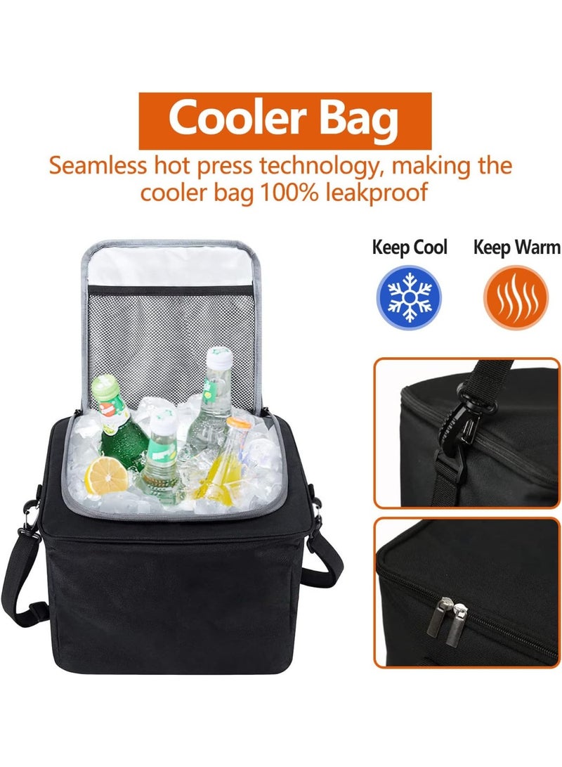 ايتي لايف منظم صندوق السيارة - منظم تخزين محمول مقاوم للماء 4 في 1 مع حقيبة تبريد وغطاء قابل للطي، منظم صندوق السيارة سعة 90 لترًا للسيارة وسيارات الدفع الرباعي والشاحنات - Image 2