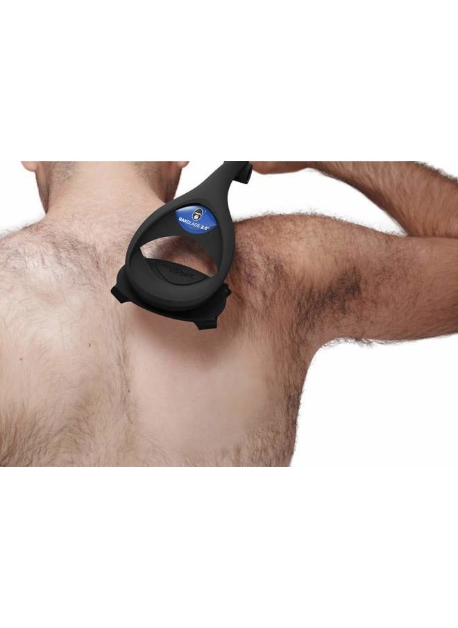baKblade - Bakblade 2.0 Back Shavers for Men: DIY Hair Shaver, Safety Blade Technology & Ergonomic Handle, Wet & Dry Shaving (Extra Blades Included) - Image 1