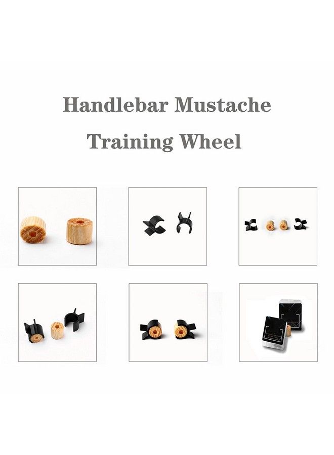 Filfeel Handlebar Moustache Training Wheel 2Pcs Portable Mustache Styling Template Shaping Tool - Image 5