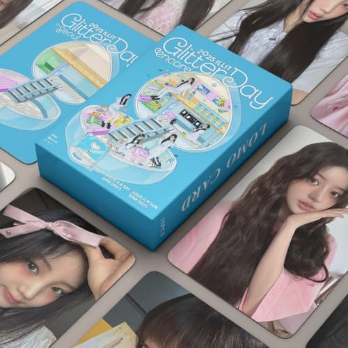 sunlelekz ILLIT 2025 Glitter Day in Seoul Laser Lomo Cards - 55PCS Photocards Set for ILLIT Fandom - Image 2