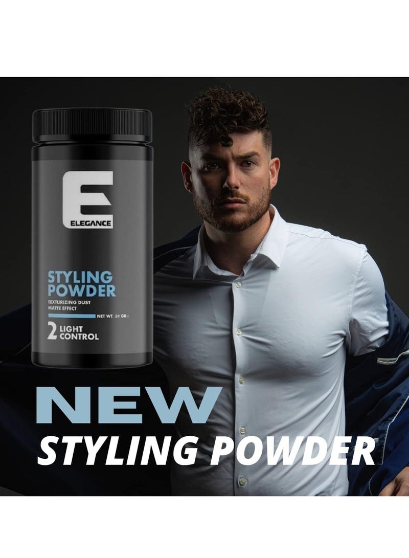 Elegance-E Series Styling Powder Wax 20g: Extra Volume, Strong Hold, Matte Finish, Suitable for All Hair Types - Image 2