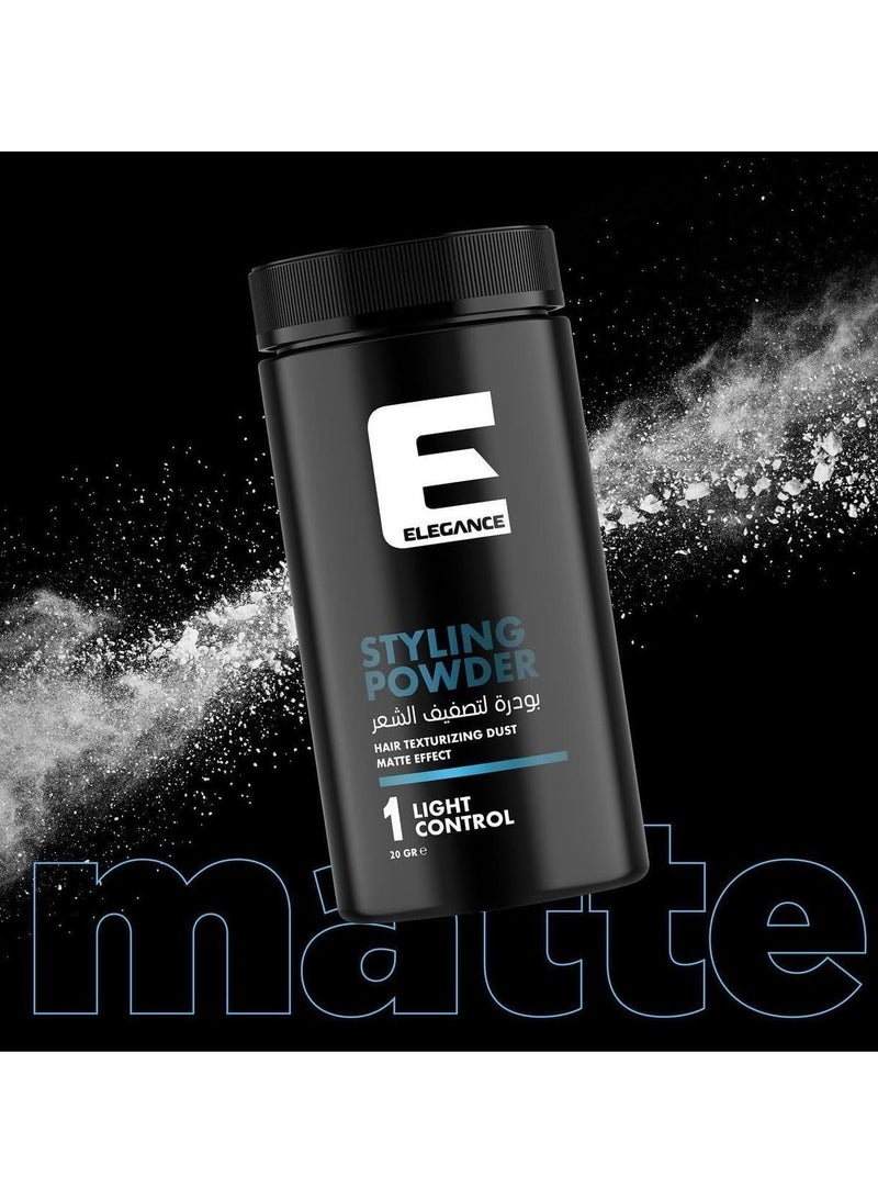 Elegance-E Series Styling Powder Wax 20g: Extra Volume, Strong Hold, Matte Finish, Suitable for All Hair Types - Image 3