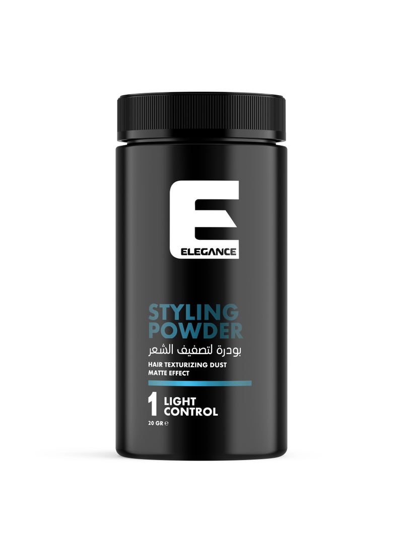 Elegance - Elegance-E Series Styling Powder Wax 20g: Extra Volume, Strong Hold, Matte Finish, Suitable for All Hair Types - Image 1