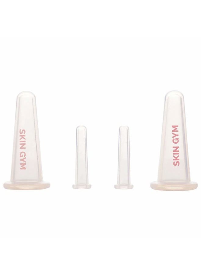 SKIN GYM Skin Gym Facial Cupping Set - Face and Body Suction Cup Vacuum Massage Therapy - Reduces Cellulites and Wrinkles  - Image 1