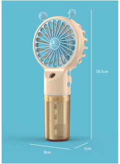 Generic Portable Handheld Fan, Handheld Fan with Water Mist Spray 4 Speeds Rechargeable Mini Fan Mist Fan Personal Small Hand Fan for Office Home Travel Outdoor  - Image 5