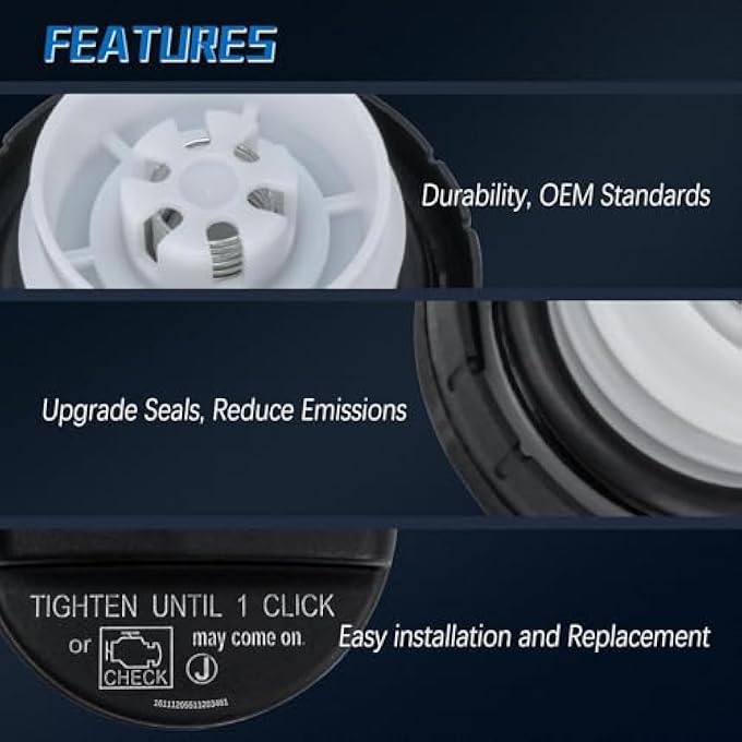 ريحني 7730006040 غطاء غاز بديل متوافق مع 20042016 تويوتا كامري 4 رانر راف4 كورولا 20052015 لكزس ES350 GX460 IS250 RX350 20052013 Scion TC Xa Xb Xd والمزيد والمزيد - Image 5