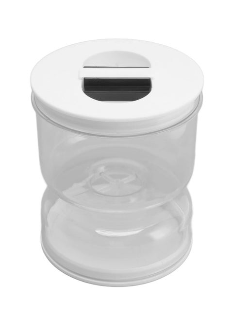 Pickle Olive Hourglass Jar Juice Wet and Dry Separator Food Container with Strainer Flip Atight Lid