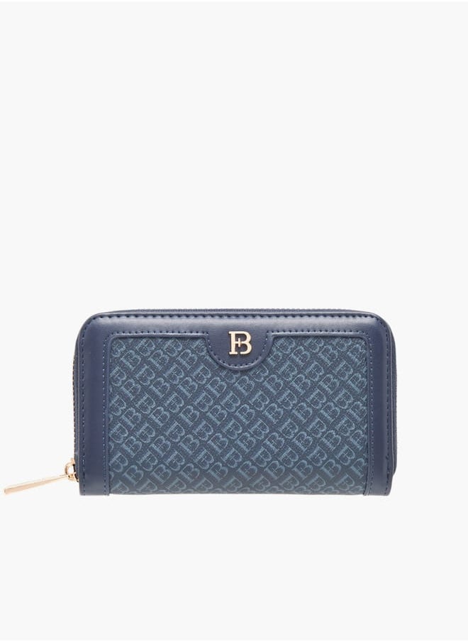 Flora Bella By Shoexpress Women Monogram Print Zip Around Wallet  - Image 1