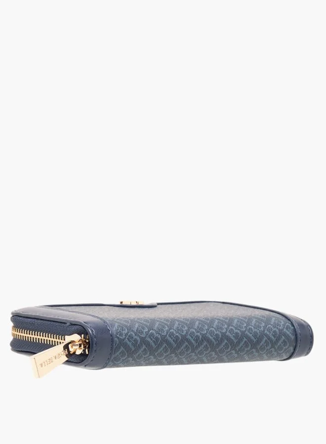 Flora Bella By Shoexpress Women Monogram Print Zip Around Wallet