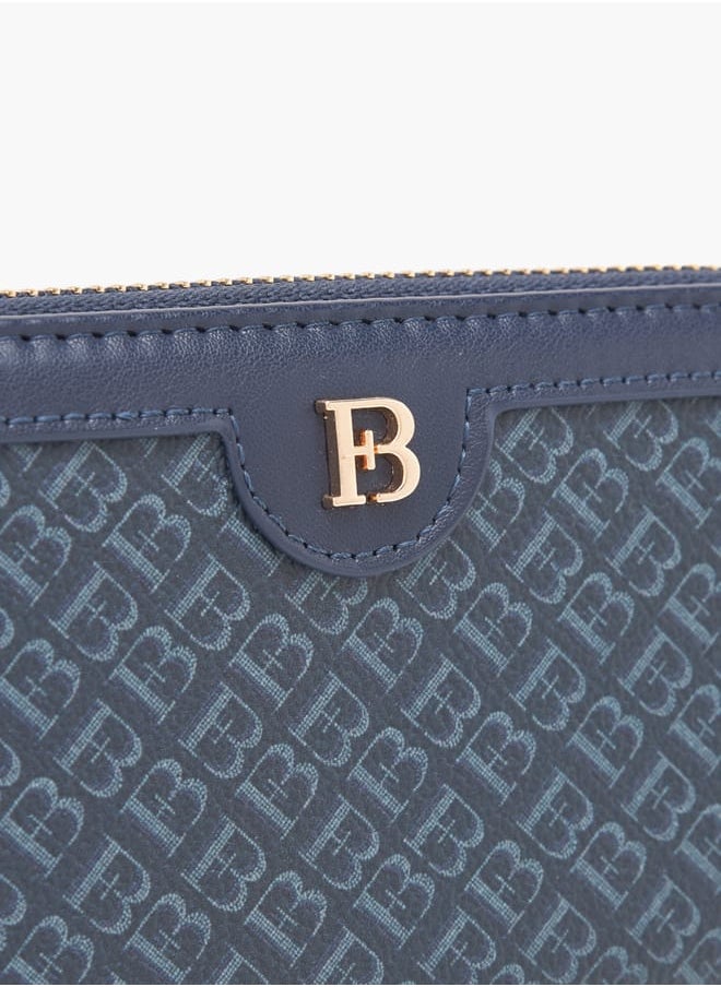 Flora Bella By Shoexpress Women Monogram Print Zip Around Wallet  - Image 3