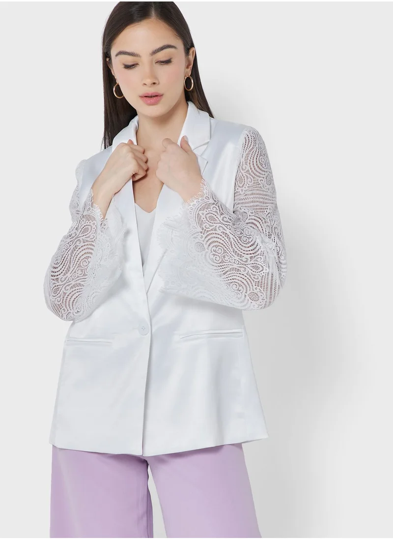 Ella Limited Edition Lace Sleeved Blazer