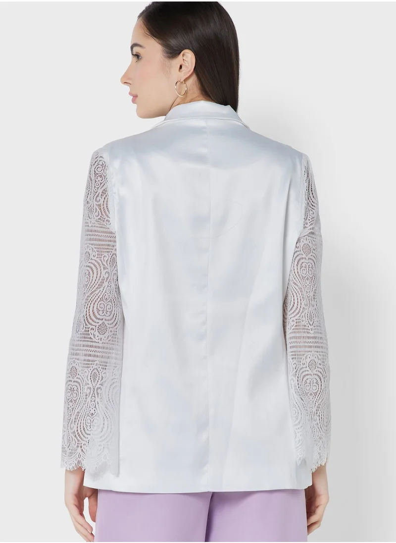 Ella Limited Edition Lace Sleeved Blazer