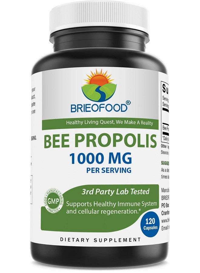 Brieofood Bee Propolis 1000mg per Serving - 120 Capsules - Image 1