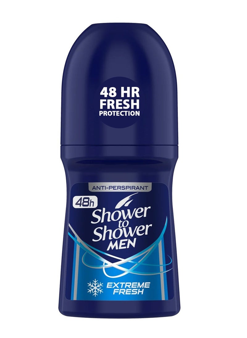 Shower To Shower - Fresh Sport Men's Roll-On Deodorant 50ml - Image 1