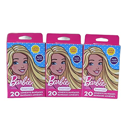Barbie Themed Sterile Adhesive Kids Bandages Three Pack Multi