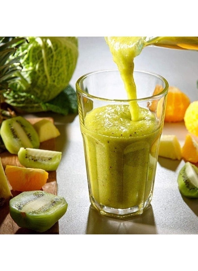 ELTRAZONE خلاط سيلفر كريست 4500 واط ثقيل الوزن من الدرجة التجارية - عصارة متعددة الوظائف مع 2 جرة، شفرات من الفولاذ المقاوم للصدأ، معالج فواكه، مطحنة، صانع سموزي، آمن في غسالة الصحون (SC 1589) - Image 3