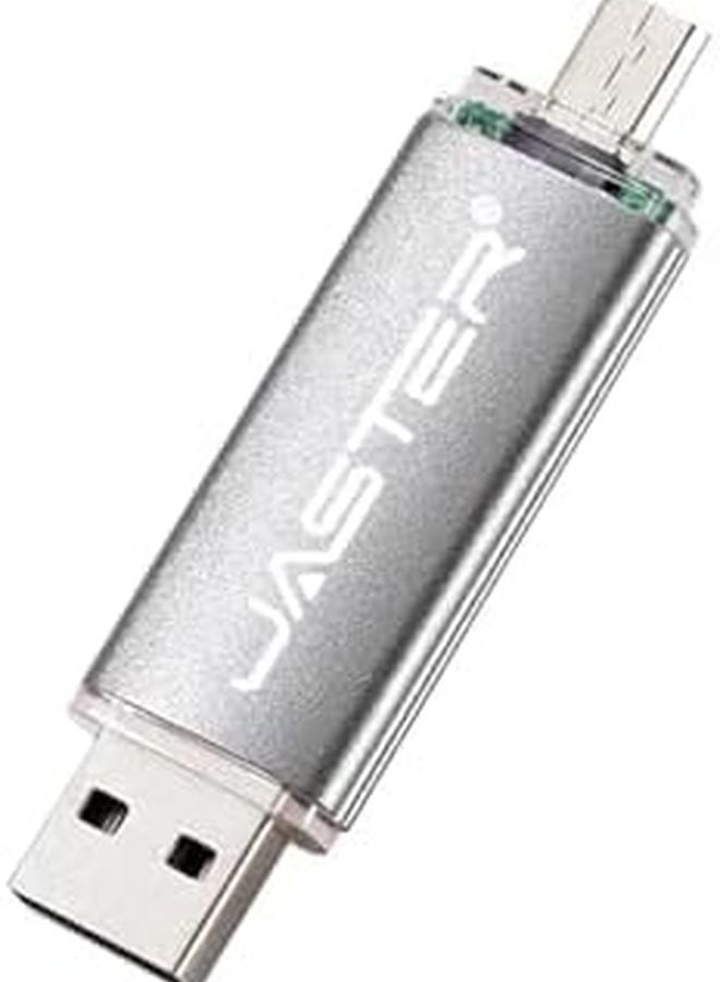 32GB Silver USB Type C Flash Drive 2 in 1 Adapter Metal Pen Drive Memory Stick U Disk - Image 1