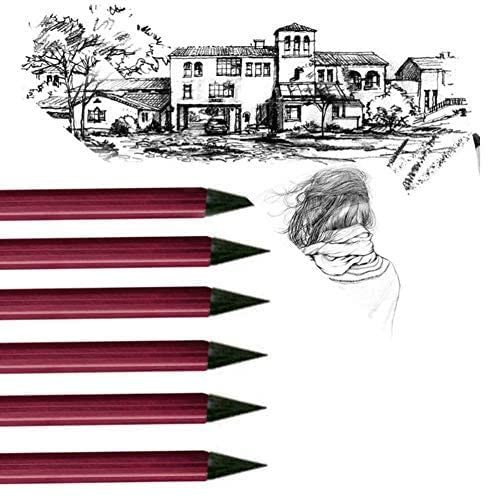 EKTA STATIONERY EKTA STATIONERY? Coloured Woodless Graphite Charcoal Sticks for Drawing, Writing, Shading, Colouring Sketch Pencil Tool Stationery Art Illustration (6 Pcs Woodless Graphite HB, 2B, 4B, 6B, 8B and EE)  - Image 2
