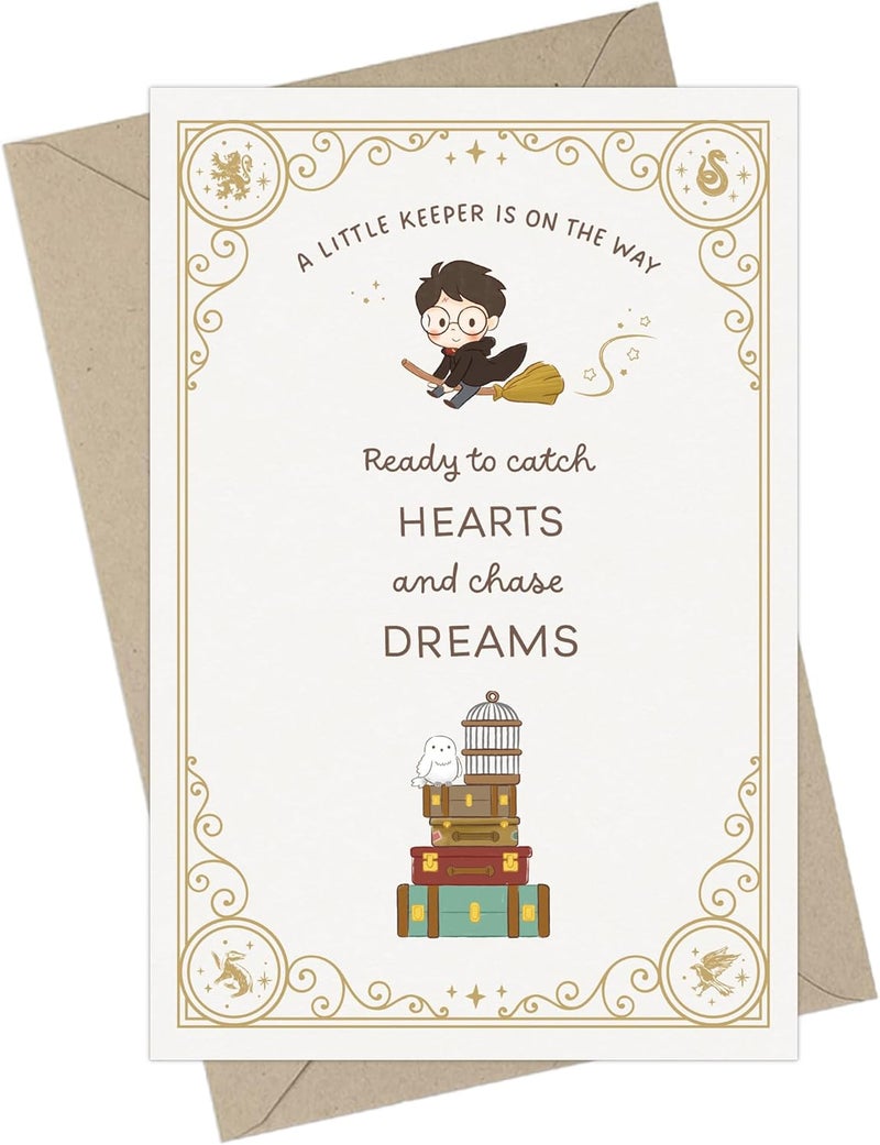 ConQuest Journals Harry Potter Little Keeper FillintheBlank Baby Shower Invitation  Envelope Box Set Includes 20 Blank Invites  20 Corresponding Envelopes 4 x 6 Officially Licensed - Image 1