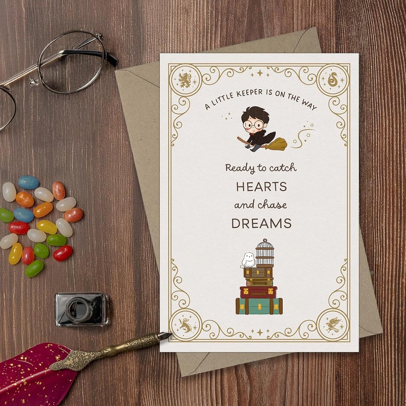 ConQuest Journals Harry Potter Little Keeper FillintheBlank Baby Shower Invitation  Envelope Box Set Includes 20 Blank Invites  20 Corresponding Envelopes 4 x 6 Officially Licensed - Image 2