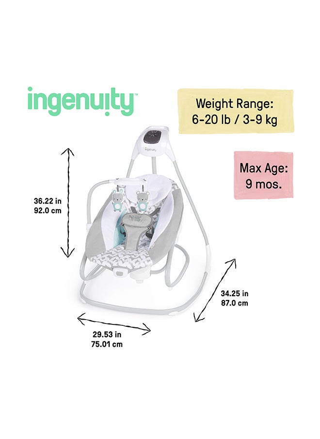 ingenuity - SimpleComfort Cradling Swing & Rocker - Raylan - Image 1