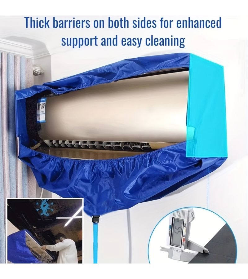 Large Air Conditioning Cleaning Cover 37.4inch With Drainage Pipe Reusable - Image 1