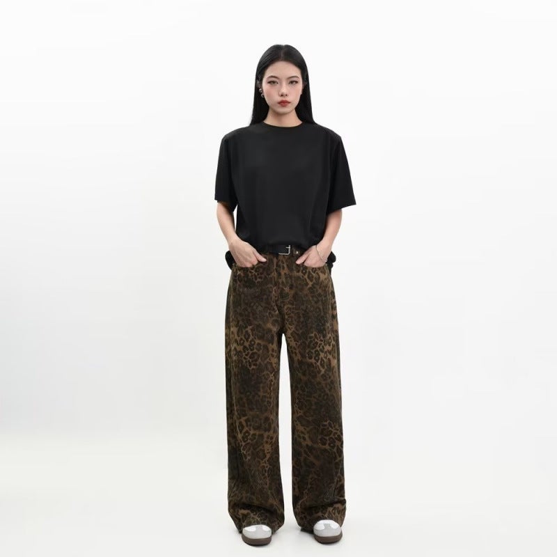 Unisex Classic Denim Jeans Loose Fit Daily Outdoor Wear - Image 3