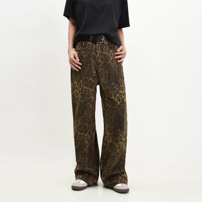 Unisex Classic Denim Jeans Loose Fit Daily Outdoor Wear - Image 2