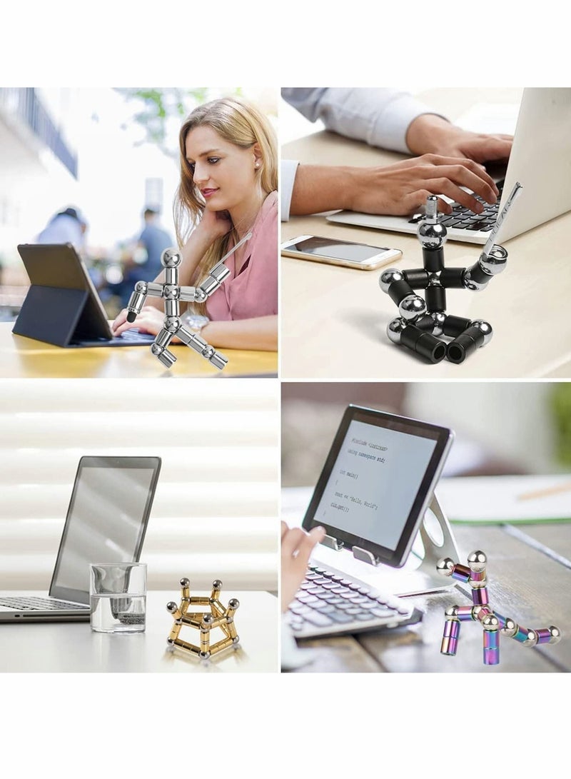 KASTWAVE Magnetic Toy Pen, Magnetic Fidget Pen Decompression Magnetic Metal Pen Multifunction Writing Magnet Ballpoint Pen Eliminate Pressure Fidget Gadgets Pen Gift for Kids or Friends (Gold) - Image 5