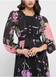 ELLA Floral Print Dress  - Image 3