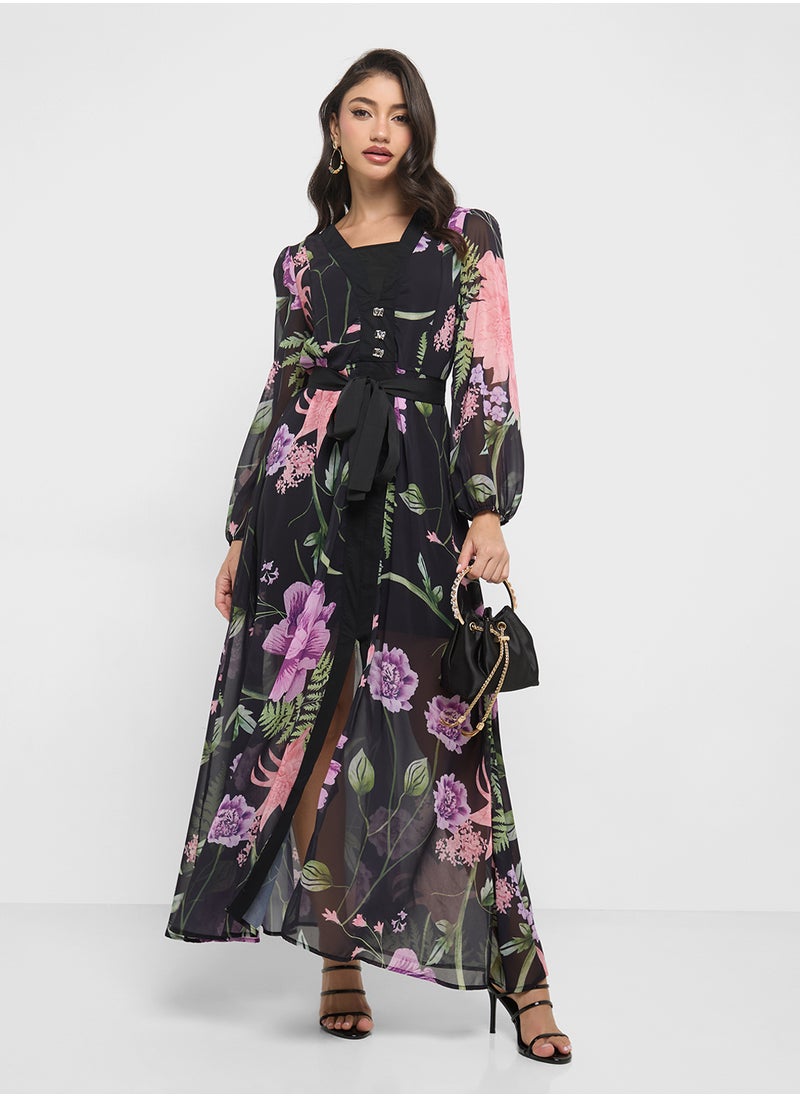ELLA Floral Print Dress  - Image 4
